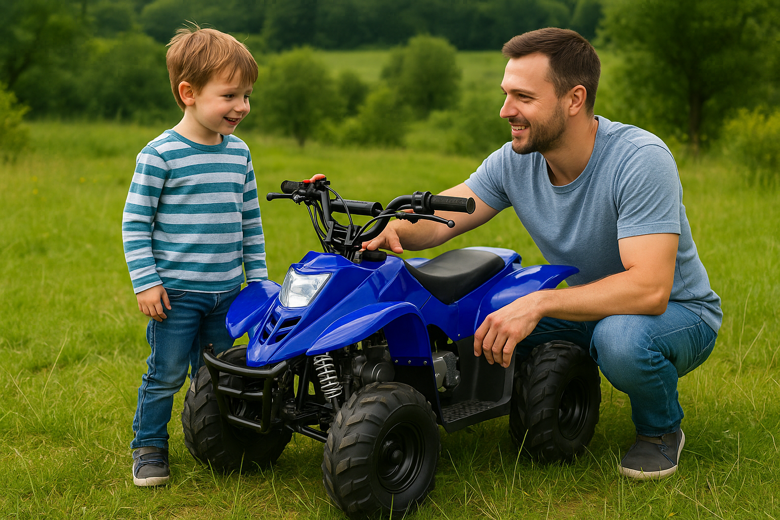 Квадроцикл Racer Raptor 110cc — первый бензиновый квадроцикл для ребёнка